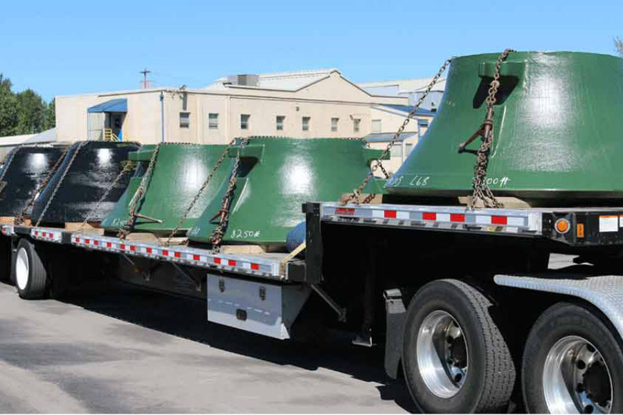Columbia Steel introduces high output cone mantle