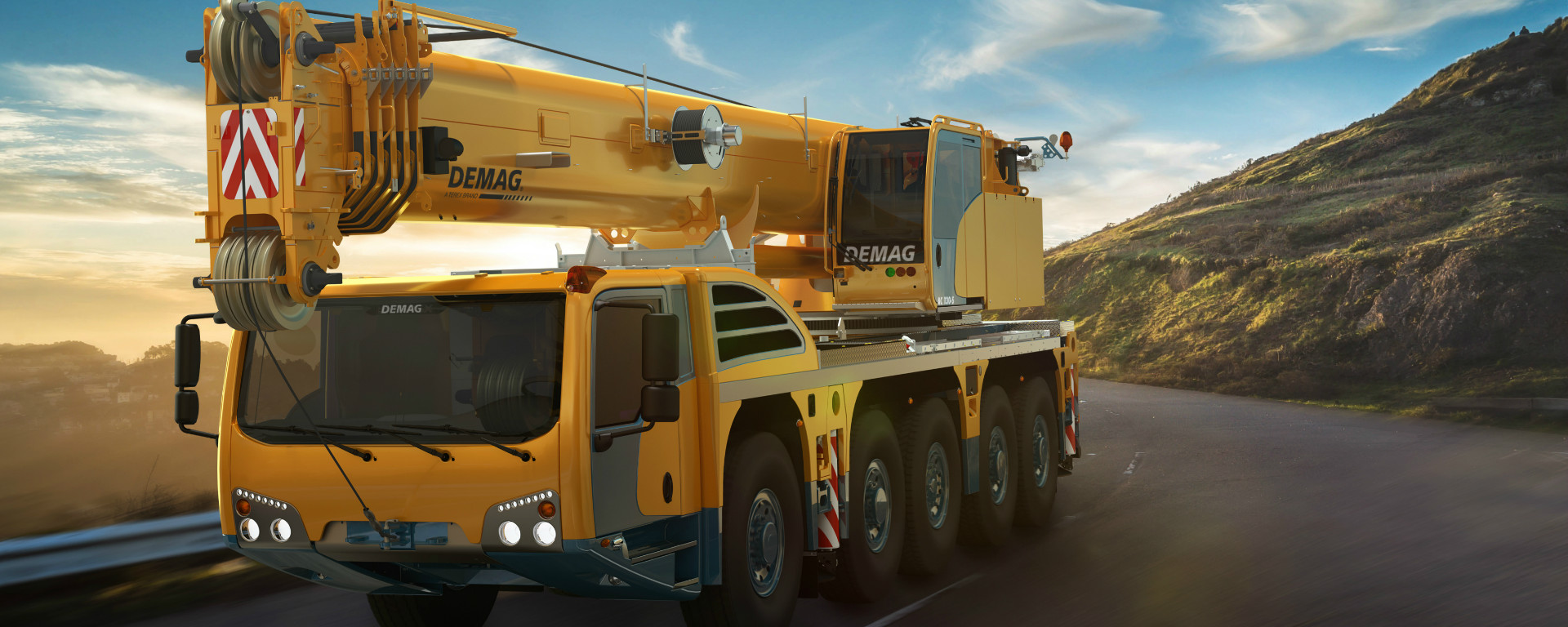 Terex AC 220-5 five axle Demag all terrain Crane enhance productivity while reducing operating costs